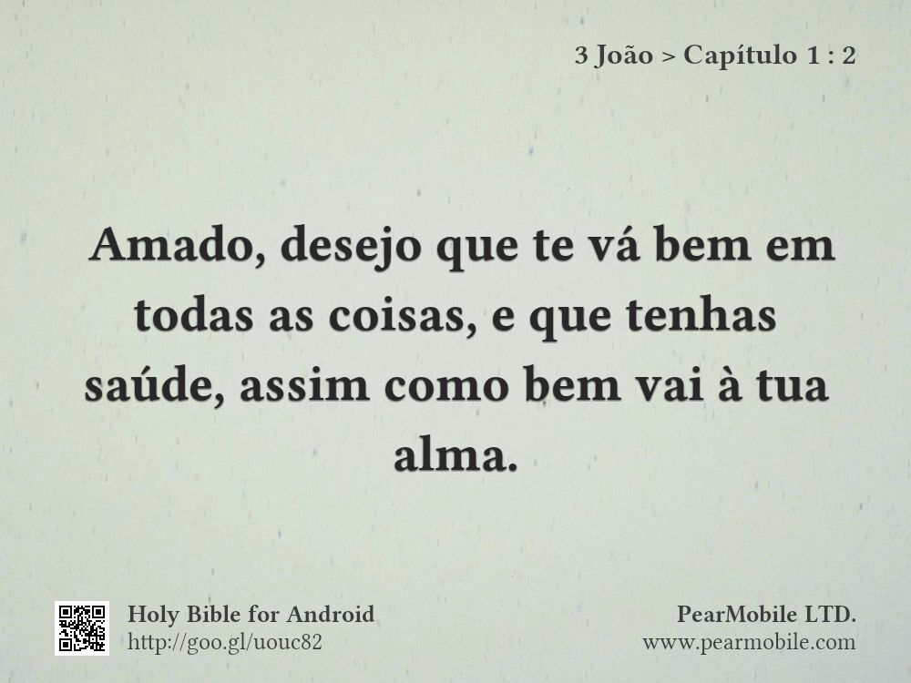 3 João, Capítulo 1:2